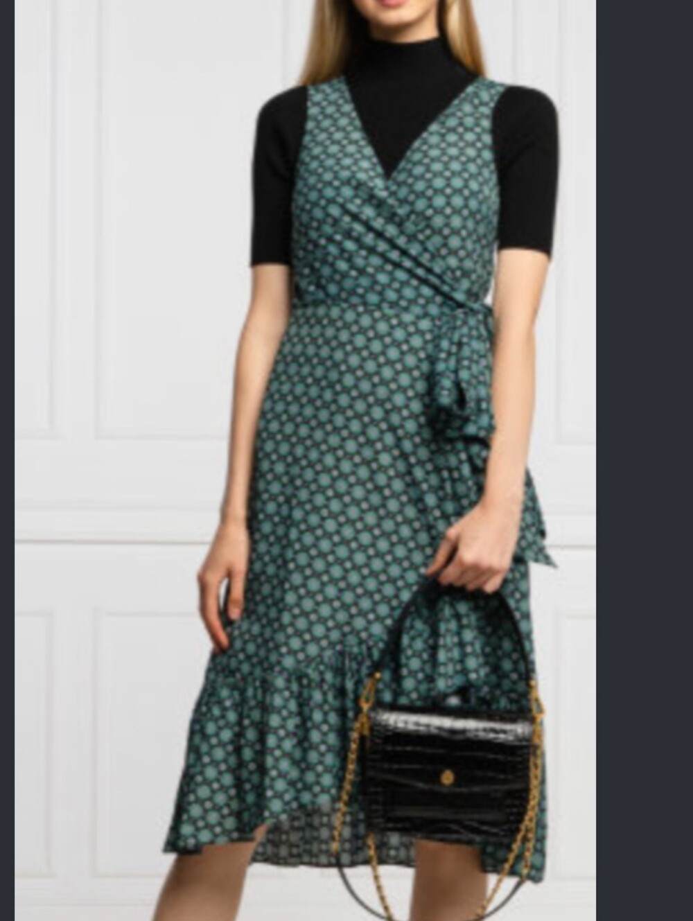 Tory Burch Ruffled Wrap Dress Nwt